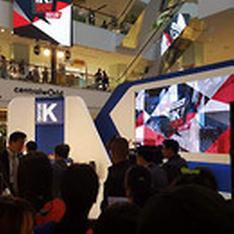 지난 9월 브랜드K 런칭쇼가 열린 태국 방콕 쇼핑몰 센트럴월드가 사람들로 북적이고 있다.(사진=중소벤처기업부)