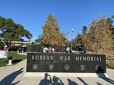 오렌지카운티(OC) 플러턴 힐 크레스트 공원에 세운 'OC 한국전 참전용사 기념비'  