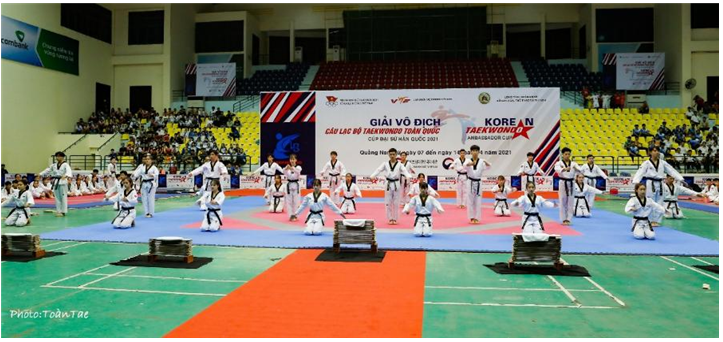 ‘2021 한국대사배 베트남 전국 태권도 클럽 선수권 대회’ - 출처 : 주베트남 한국문화원/Toản Tae