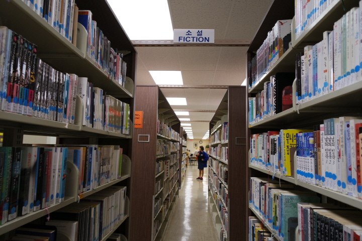 @ 내부 시설 보수 전의 맥컬리 모일릴리 주립 도서관의 모습. 2층에는 한국문학을 전문으로 다룬 다수의 서적이 보관돼 있어 교민들의 발길이 이어지곤 했다. 직접 촬영.