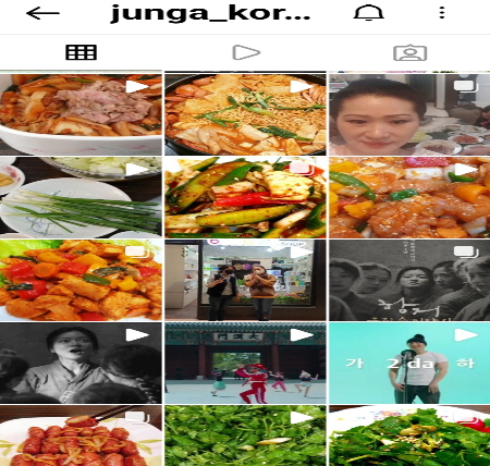 <이란 교민 최정아 씨가 게재한 한식과 한국문화 관련 게시물 – 출처:  junga_korean_food 인스타그램>