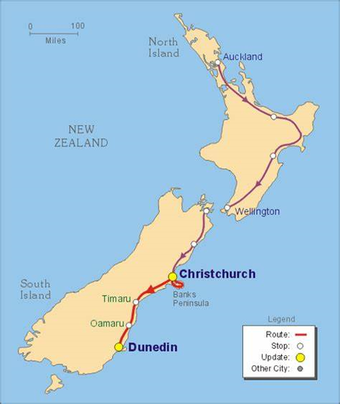뉴질랜드 지도, 출처: https://www.worldmap1.com/map/new-zealand/dunedin-map.asp