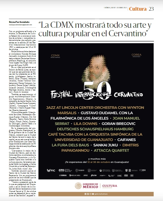 <'크로니까(cronica)' 신문 6월 30일 자에 게재된 광고 - 출처 : www.cronica.com.mx/impreso/>