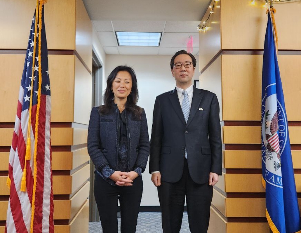정 박(Jung Pak) 미국 대북특별부대표와 상견례 겸 한미 북핵차석대표 협의