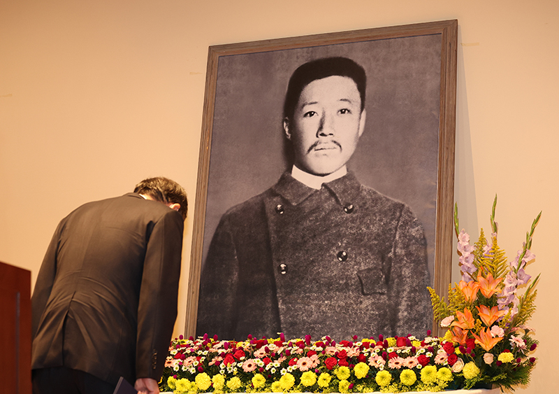 지난해 10월 26일 서울 중구 안중근의사기념관에서 ‘안중근 의사 하얼빈 의거 113주년’ 기념식이 열렸다. (사진=저작권자(c) 연합뉴스, 무단 전재-재배포 금지)