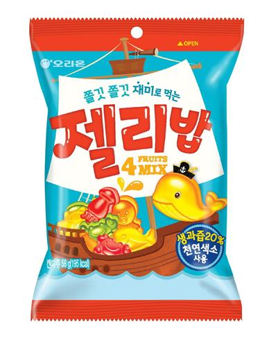 젤리시장 급성장…오리온 '젤리밥' 1천만개 돌파