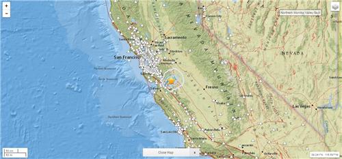 캘리포니아 하루새 소규모 지진 잇따라…피해는 없어