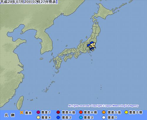 일본 이바라키현서 규모 5.0 지진…쓰나미 우려없어
