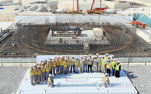 한전, UAE 원전 3호기 원자로 설치