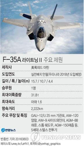 美 스텔스 통합타격기 'F-35A 라이트닝Ⅱ' 실전투입능력 선언
