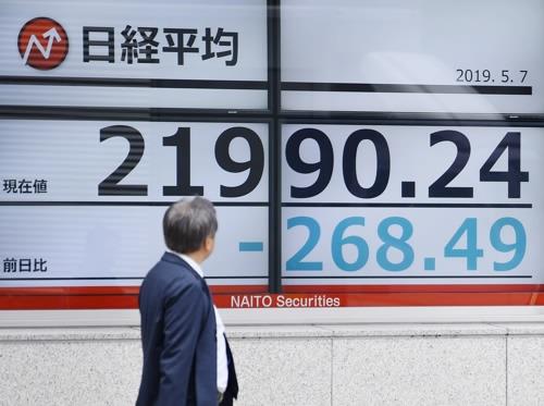 日 증시 급락세 지속…닛케이 지수 1.35% 하락 개장